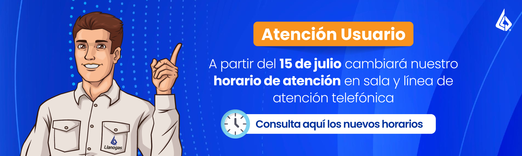 Ajuste en el horario de atención